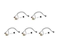 TsoLay Trasduttore piezoelettrico per chitarra da 27 mm, amplificatore precablato con jack di uscita da 6,35 mm, per chitarra acustica, ukulele, sigari, 5 pezzi