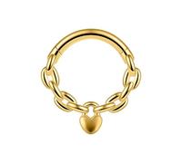 Tsophreniq Anelli da naso alla moda a forma geometrica senza cuciture con superfici lisce per l'orecchio anelli per regali o espressione personale gioielli per il corpo multiuso, D, come descritto