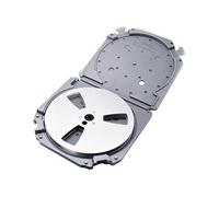 Tsophreniq Contenitore professionale per nastro da studio per bobine a 3 fori da 7 pollici, include borsa per il trasporto antipolvere Contenitore per nastro in alluminio ABS