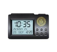 Tsophreniq Display LCD Azan Time Clock con Preghiera Sveglia & Snooze Caratteristica Scrivania Moderna Grande Islams Pesent Scegli per la Casa Decorazioni