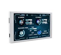 Tsophreniq Display secondario USBC da 5,2 pollici per monitoraggio GPU CPU, temi modificabili dinamici, schermo portatile leggero Schermo di estensione del computer portatile