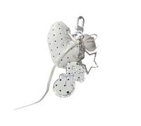 Tsophreniq Elegante cinturino per telefono in pelle con ciondolo a forma di cuore per donna accessorio alla moda in pelle per telefono, A, Taglia unica