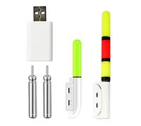 Tsophreniq Lampada a incandescenza con batteria ricaricabile LED bastoncini da pesca notturna canna da pesca tubo attrezzatura da pesca bastoncini galleggiante elettronico
