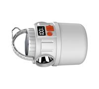 Tsophreniq Lampada da campeggio dispositivo con sorgenti luminose triplicate e funzione di ricarica inversa per uso di crisi Lampada da campeggio solare in ABS sottile