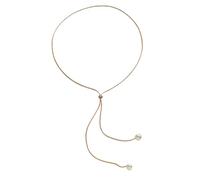 Tsophreniq Lussuosa collana a Y con perle elegante e delicata catena lunga per amanti della moda imitazione gioielli
