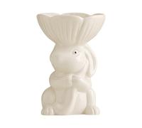 Tsophreniq Piatto decorativo in ceramica a forma di coniglio, multifunzionale, utilizzabile come porta gioielli o espositori, organizer da scrivania per tavoli, piatto in ceramica per conigli