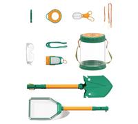Tsophreniq Porta studio trasparente con 10 articoli per attività a riva per bambini per esaminare creature marine e piccole creature in modo sicuro Stagione vacanze regali per bambini