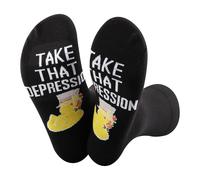 TSOTMO Anime Merch Gift Take That Depression Duck Novità Calzini Alastor The Radio Demon Gift, Depressione, Taglia unica