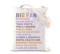 TSOTMO Borsa grande fan dei diritti umani - Equality Pro Democracy Gift Political Protest-Progressive Social Justice Borsa, Grandi fan di