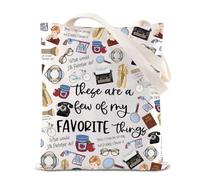 TSOTMO Borsa per la spesa ispirata al film omicidio, idea regalo per fan del film True Crime, Fletcher, medium, impermeabile, unisex, borsa tote nera