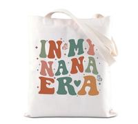 TSOTMO Borsa per la spesa, regalo per la festa della mamma, con manico in My Nana Era, idea regalo per la nonna, Era Nana, medium
