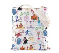 TSOTMO Borsa tote ispirata al film imperatore Kuzco, idea regalo per la spesa, idea regalo per il regno magico, Borsa Emperor, medium