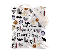 TSOTMO Borsa tote ispirata al film Zero Ghost Dog Tote Bag Nightmare Skull Lover shopping bag regalo spettrale, Incubo, medium