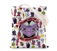 TSOTMO Borsa tote per amanti dei cattivi personaggi delle fiabe - Witch -Villains Have The Best Backstories Handbag, I cattivi hanno, medium