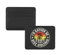 TSOTMO Disco Golf Gift I'd Rather Be Disc Golf Card Holder per gli amanti del golf regalo per gli amanti dello sport all'aria aperta tasca frontale, Portafoglio da golf, S, Rétro