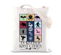 TSOTMO KOTLC - Borsa tote ispirata alla Foxfire Academy, con scritta "Keeper of the Lost", idea regalo con cigno nero, Custode, medium