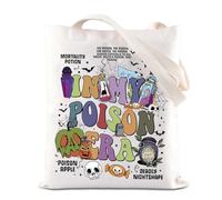 TSOTMO Kuzco - Borsa tote con scritta "Poison Era" ispirata al veleno, idea regalo per Halloween con lama e pozione, Era velenosa, medium