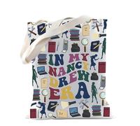 TSOTMO Nancy Novel Merch Regalo Lettura Regalo Bibliotecario Tote Bag per Reader Nancy Fan Mistero Amanti Regalo, Era Nancy, medium