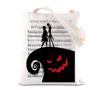 TSOTMO Nightmare Before Inspired Gift Nightmare Skeleton Gift We're Simply Meant To Be Borsa a tracolla Nightmare Skull Gift, Destinato a, medium