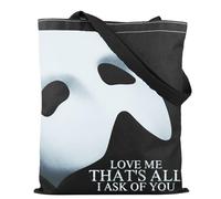 TSOTMO Opera Gift Musical Merch Tote Bag per gli amanti della musica Gaston Leroux Broadway Teatro musicale regalo, Chiedi a te, medium