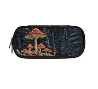 TSOVTHRID Astuccio portamatite, astuccio portamatite portatile, astuccio per penne per ufficio e scuola, Albero dei funghi notturni, Beauty Case