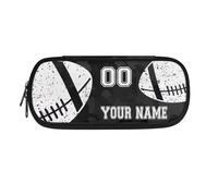 TSOVTHRID Astuccio portapenne personalizzato per la scuola, Rugby - Black Camo, Beauty Case