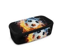 TSOVTHRID Astuccio portatile alla moda con manico per ragazzi uso quotidiano, Calcio, Taglia unica, Set di zaini per la scuola