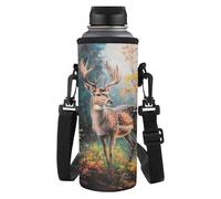 TSOVTHRID Borsa portabottiglie alla moda con cinghia per donne e signore che camminano, Renna, Taglia unica, Set di zaini per la scuola