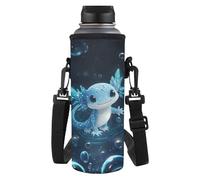 TSOVTHRID Borsa portabottiglie con cinghia per bambini che camminano, Axolotl, Taglia unica, Set di zaini per la scuola
