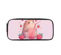 TSOVTHRID Capybara, astuccio per matite per la scuola, per ragazze, ragazzi, adolescenti, studenti, Acqua Ratto Fragola, Beauty Case