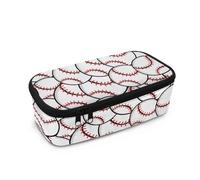 TSOVTHRID Pratico astuccio con chiusura a cerniera, per ragazzi e uomini, uso quotidiano, Baseball., Taglia unica, Set di zaini per la scuola