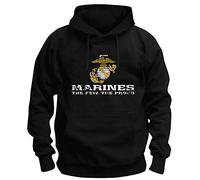TSP US Marine Corps USMC - Felpa con cappuccio da uomo Nero XXXL