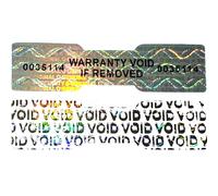 TSPC SECSEAL (R) 330pcs ologrammi di sicurezza void adesivi/etichette antimanomissione con numero di serie/sigilli anti-contraffazione (ologramma argento, numeri di serie doppi, 2x1,3 cm)