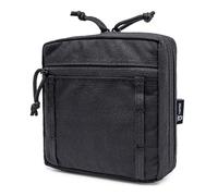 TSPRO Borsello Tattico Molle, Portatile EDC Pouch Organizzatore per Borse Funzionale e Durabile per Escursioni, Arrampicate, Camping ed Avventure all'Aperto (Nero)