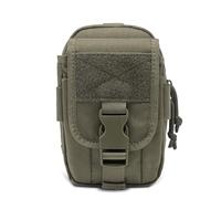 TSPRO EDC Pouch Molle Marsupio Tattico, Borsette per Attrezzi da Cintura, Multifunzionale e Durabile Organizzatore Borsa a Zip per Smartphone, Torcia e Penna (Verde)