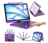 TSQQST Custodia trasparente con tastiera per iPad Air 11" (M4/M3/M2, 2026/2025/2024)