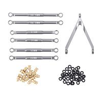 Tsrltalat Set di barre di traino in metallo per Axial SCX24 C10 AXI00001 AXI00002 1/24 RC, 2 pezzi