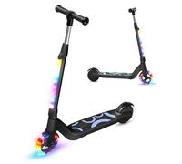 TST - Monopattino elettrico per bambini dai 6 ai 10 anni, con luci LED, monopattino per bambini con 3 livelli di regolazione, scooter elettrico per bambini con ruote da 5,3" e velocità massima 10 km/h