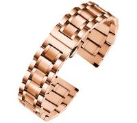TStrap Cinturino per Orologio in Metallo - Cinturino per Orologio a Sgancio Rapido per Uomo Donna - Braccialetto per Orologio Smart in Acciaio Inox - Bracelet de Montre Homme Femme - 12 mm, 16 mm, 18