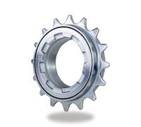 TSTRAUM Ruota libera per bicicletta a velocità singola 16/18 denti, accessorio di ricambio compatibile con ruota libera da 1/2'' x 1/8'' (argento 16T)