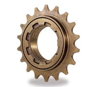 TSTRAUM Ruota libera per bicicletta singola velocità: 16T/18T compatibile con ruota libera da 1/2'' x 1/8'' - Ricambi filettati (marrone 18T)