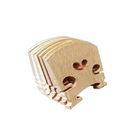 TSTS Accessori per Strumenti Violino 20 Pezzi Classe 4/4 3/4 1/2 1/4 1/8 1/10 1/16 Violino Heilongjian Maple Horse Bridge, Codice Ponte, Accessori per Violino (Color : 1/16)