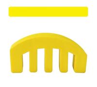 TSTS Accessori per Strumenti Violino Sordina per Violino in Gomma da 10 Pezzi per Parti di Violino A 5 Poli per Violino 1/2-3/4 (Color : Yellow)