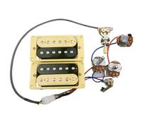 TSTS Parti per Chitarra elettrica Zebra YE Pickups 4C con Cablaggio Pickups Zebra YE 2V1T Set Pickup per Chitarra Elettrica (Color : 2)