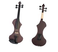 TSTS Professionisti Violino Violino 4/4 con Custodia Set Corpo in Legno Massello per Violino Elettrico con Ponte Sintonizzatore Corde per Violino in Legno Brasiliano