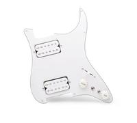 TSTS Set di Pickup per battipenna Pre-cablato Gruppo Pannello Doppio Pickup per Chitarra Elettrica ST con Interruttore Singolo Pickup Indipendente Interruttore A Tre Posizioni HH(Color:3/4)