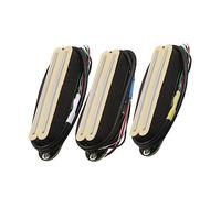 TSTS SSS Pickup Set Single Coil Guitar Humbucker Hot Dual Rails Pickup con Magnete in Ceramica per for ST Chitarra Elettrica Pickups Set per Chitarra Elettrica (Color : 04)