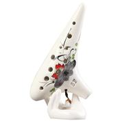 TSTS Strumento Ocarina Ocarina A 12 Fori Dipinta A Mano Acuti SF Pratica Pratica di Esecuzione Professionale per Studenti Adulti Chiave (Color : 3/4)