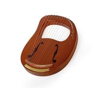 TSTS xilofono Professionale Arpa A Lira in Legno A 16 Corde A Scheda Singola Corde in Metallo Strumenti A Corda Portatili in Legno Massello per Principianti(16A)