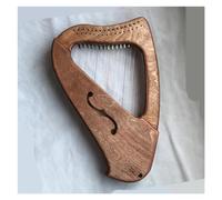 TSTS xilofono Professionale Arpa Piccola Portatile in Legno A 16 Corde per Principianti per Adulti Pratica di Performance sul Palco Arpa Professionale per Strumenti A Corda(Brown)